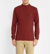Thumbnail for your product : Oliver Spencer Woven Wool-Blend Jumper