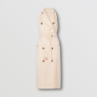 Burberry Sleeveless Silk Satin Trench Dress Size: 06 - ShopStyle