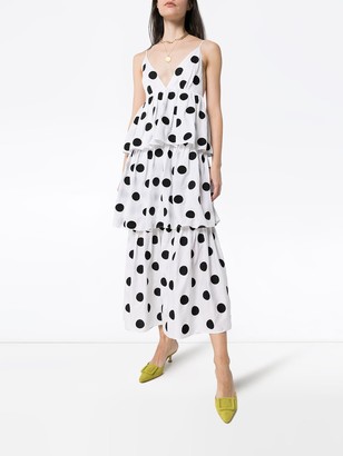 Mara Hoffman Bari tiered polka-dot organic cotton dress