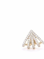 Thumbnail for your product : Dana Rebecca Designs 14kt yellow gold Sarah Leah Five Burst huggie earrings