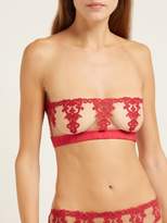 Thumbnail for your product : Fleur of England Wallflower Boudoir Floral Lace Strapless Bra - Womens - Pink