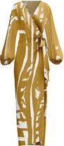 Thumbnail for your product : DIARRABLU Lala Long Sleeve Wrap Dress