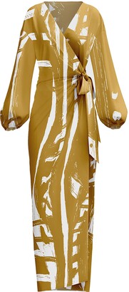 DIARRABLU Lala Long Sleeve Wrap Dress