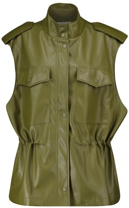 Frankie Shop Ines faux leather vest
