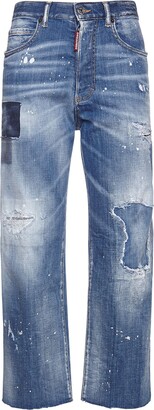 DSQUARED2 LA distressed washed straight jeans