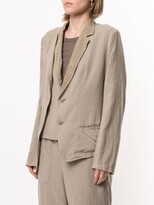 Thumbnail for your product : Y's Asymmetric Single-Breasted Blazer