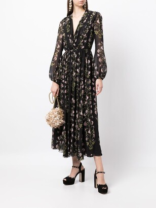 Giambattista Valli Floral-Print Silk Maxi Dress