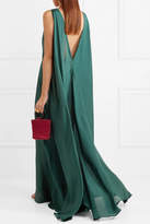 Thumbnail for your product : Kalita Clemence Gathered Silk-habotai Maxi Dress