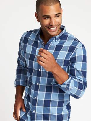 Old Navy Slim-Fit Check-Print Classic Shirt for Men