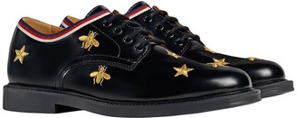 Gucci Children Children's bees and stars lace-up shoes