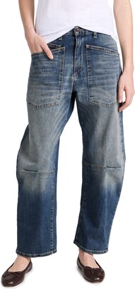 NILI LOTAN Zebra-print mid-rise slim-leg jeans