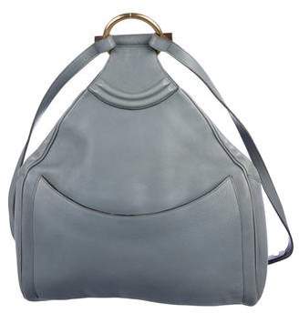 Delvaux Grained Leather Backpack