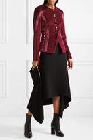 Thumbnail for your product : Altuzarra Cavendish Silk Satin-trimmed Velvet Jacket