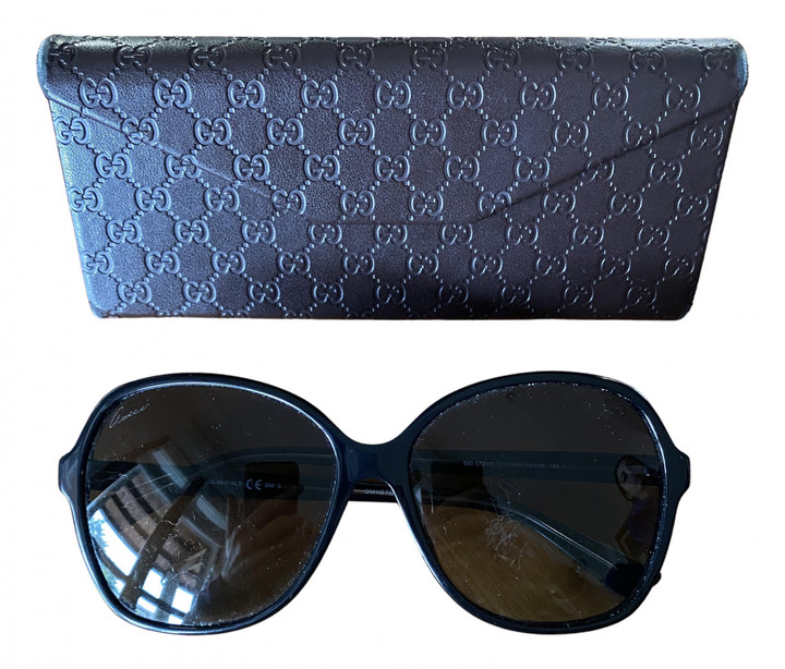 Gucci Black Plastic Sunglasses