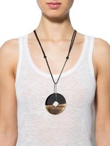 Thumbnail for your product : Hermes Horn Disc Pendant Necklace