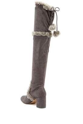 Charles by Charles David Odom Faux Fur Trim Over-the-Knee Boot