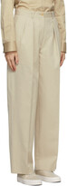 Thumbnail for your product : The Row Beige Cotton Igor Trousers