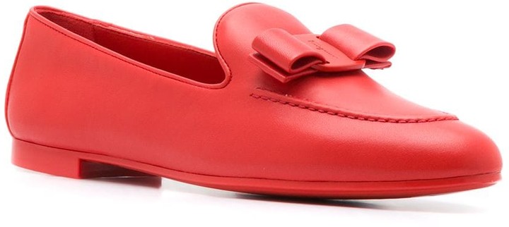 Salvatore Ferragamo Lesley bow-detail loafers