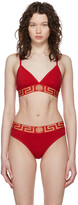 Thumbnail for your product : Versace Underwear Red Greca Border Bralette