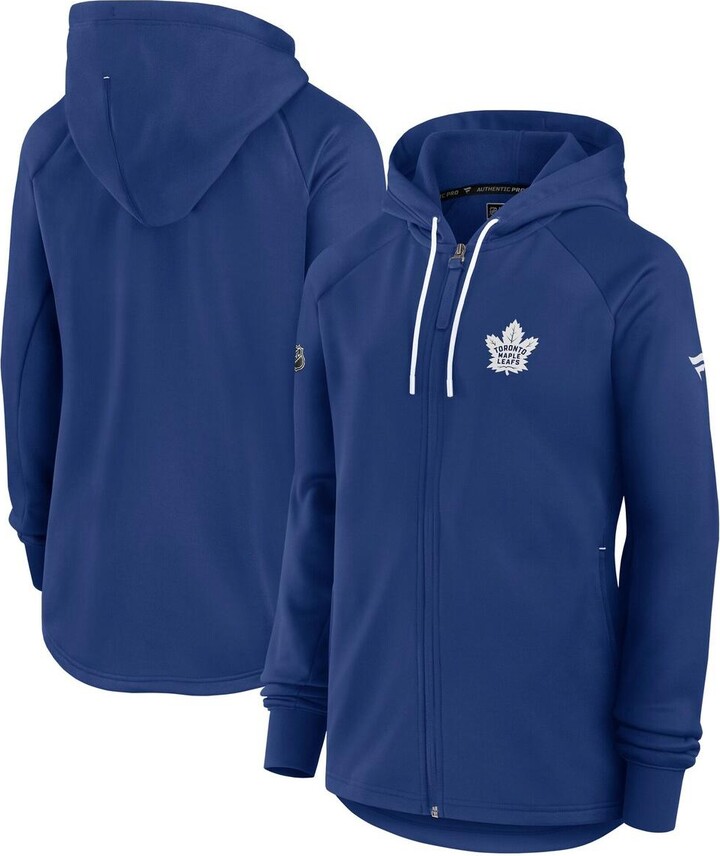 Fanatics Women's Blue Toronto Maple Leaf's Authentic Pro Rink Fleece Full-Zip Jacket
