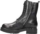 Thumbnail for your product : Julie Dee Black Leather Biker Boots
