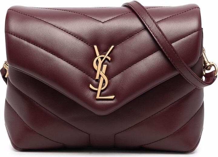 Saint Laurent Red Quilted Leather Handbags | Shop the world's 