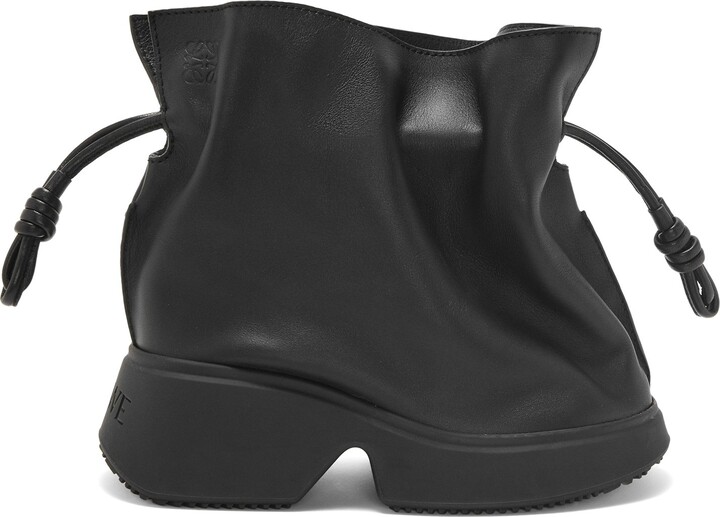 Loewe Luxury Flamenco wedge boot in calfskin - ShopStyle