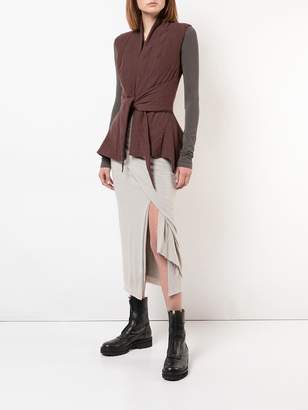 Rick Owens Lilies padded tie front gilet