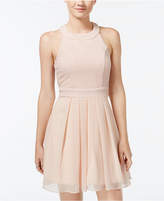 Thumbnail for your product : Trixxi Juniors' Bow-Back Pleated A-Line Dress