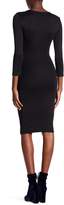 Thumbnail for your product : Michael Stars Ruched Keyhole Bodycon Dress