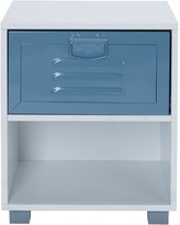 Thumbnail for your product : Lloyd Pascal Edison Metal Locker 1 Drawer Bedside Table - Blue