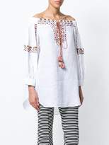 Thumbnail for your product : Ermanno Scervino lace-up embroidered tunic