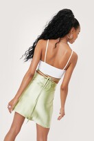 Thumbnail for your product : Nasty Gal Womens Strappy Wrap Around Mini Skirt - Green - 8