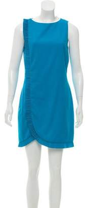 Azzaro Sleeveless Mini Dress Blue Sleeveless Mini Dress