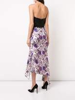 Thumbnail for your product : Christian Siriano embroidered floral strapless dress