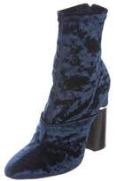 Thumbnail for your product : 3.1 Phillip Lim Velvet Almond-Toe Booties