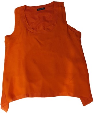 Bruuns Bazaar Orange Silk Top for Women