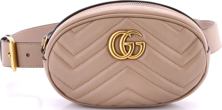 GUCCI GG Marmont Belt Bag Matelasse Leather