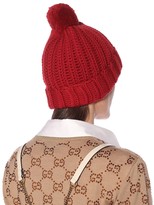 Thumbnail for your product : Gucci Ribbed-knit wool beanie