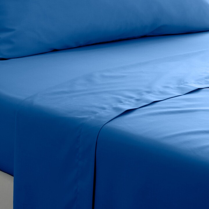 Dunelm Pure Cotton Flat Sheet Blue ShopStyle
