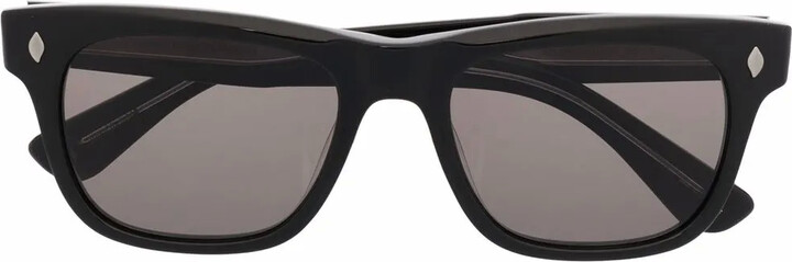 Garrett Leight Tinted Square-Frame Sunglasses
