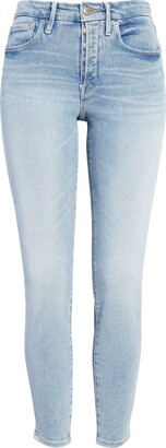 Good American Good Legs Button Fly Ankle Skinny Jeans