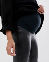 Thumbnail for your product : Spanx Mama faux leather high waist sculpting leggings