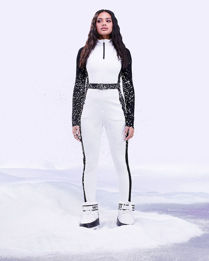 ASOS 4505 Tall ski all in one with scoop front & zip detail