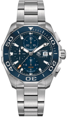 TAG Heuer Men's Swiss Automatic Chronograph Aquaracer Calibre 16 Stainless Steel Bracelet Watch 43mm CAY211B.BA0927