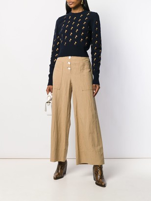Chloé Horse Embroidered Jumper