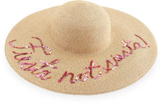 Eugenia Kim Bunny Embroidered Sun Hat, Sand/Pink