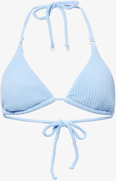 Seafolly Womens Cornflower Sea Dive Triangle Bikini Top 8