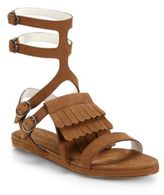 Thumbnail for your product : Freda SALVADOR Fringed Suede Gladiator Sandals