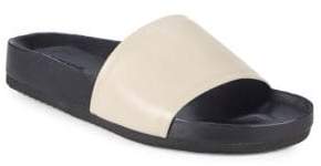 Vince Leather Slide Sandals